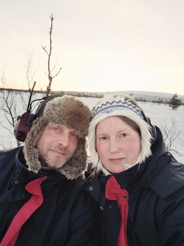 Saija and Jarno from Vilu Arctic Experience.